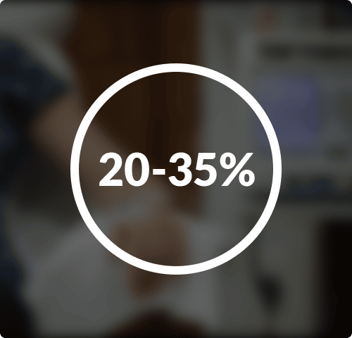 prevalence of biphasic mesothelioma: 20-35%